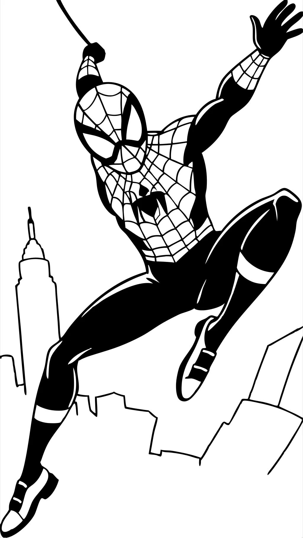 coloriage spiderman miles morales